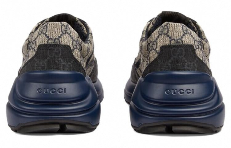 Rhyton GG Supreme Sneakers | Beige & Navy