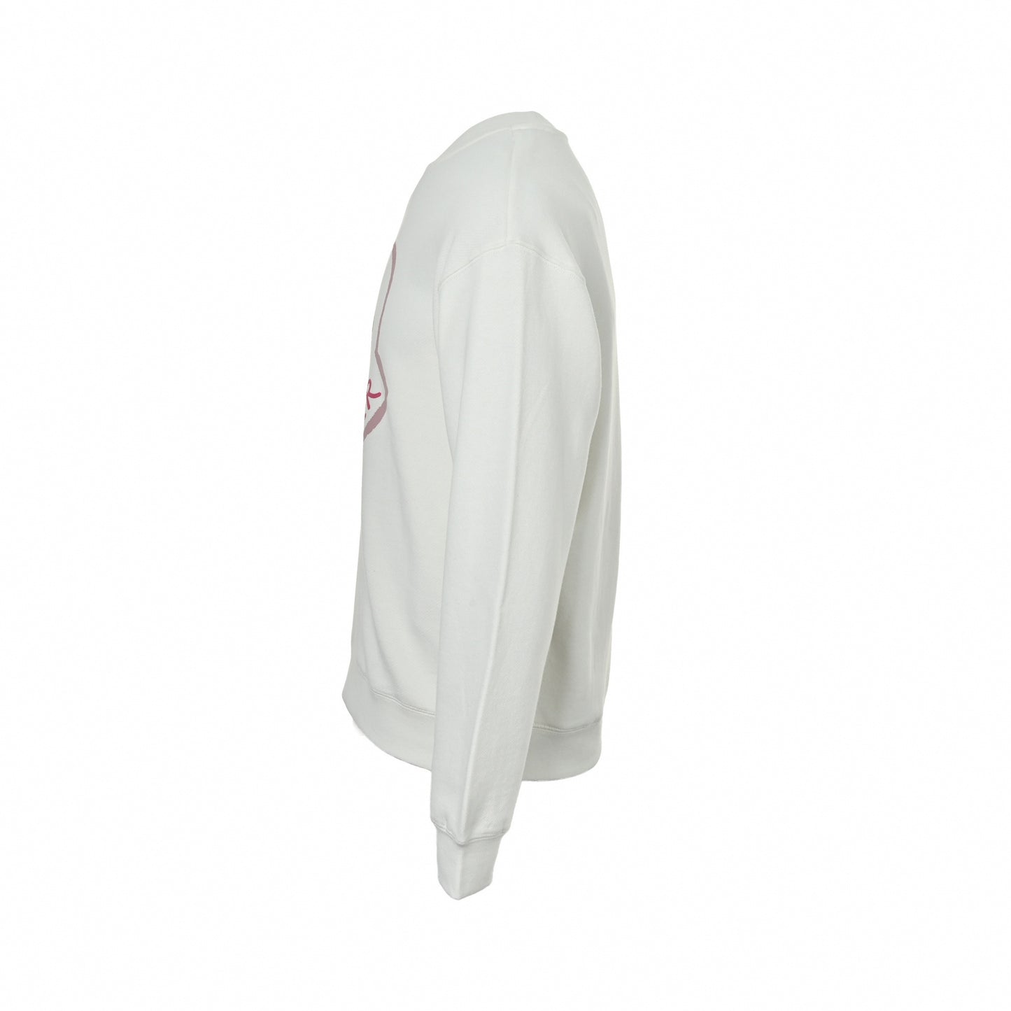 Sketch Logo Cotton Jersey Crewneck | White