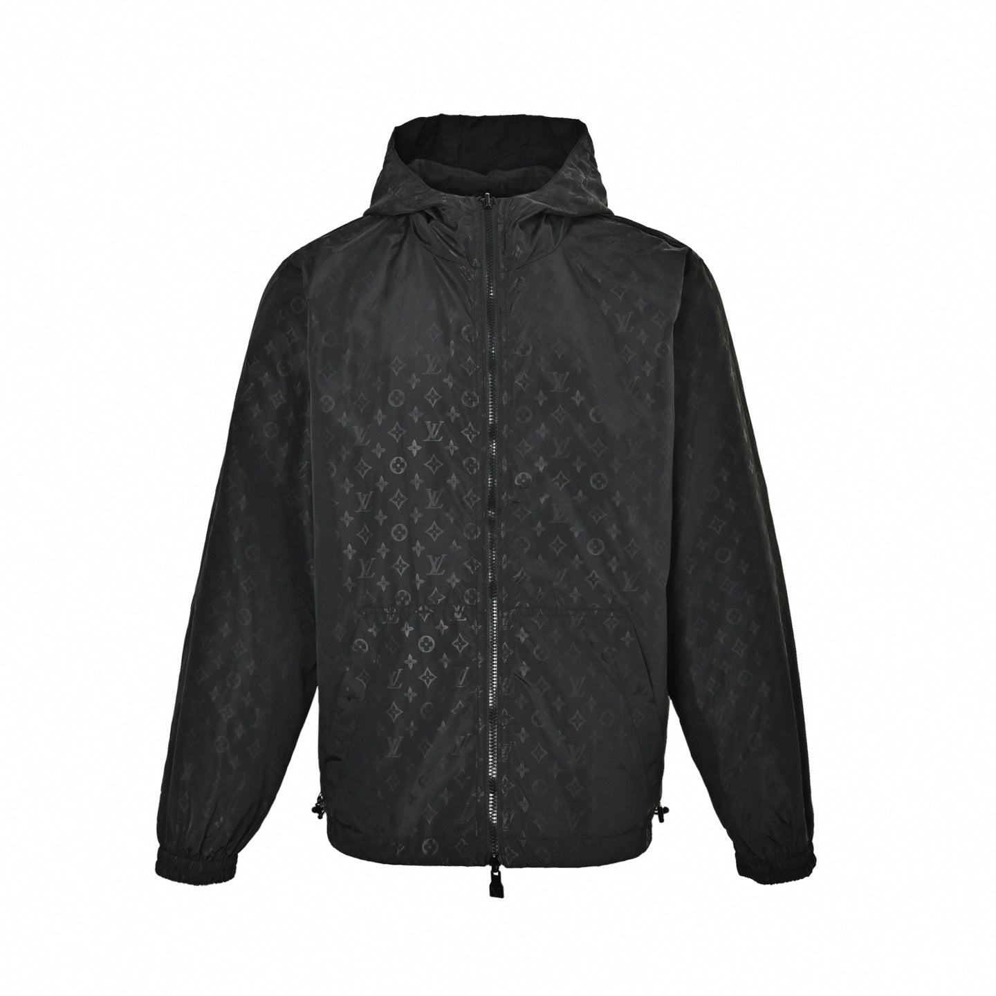 Reversible Shadow Monogram Windbreaker Black