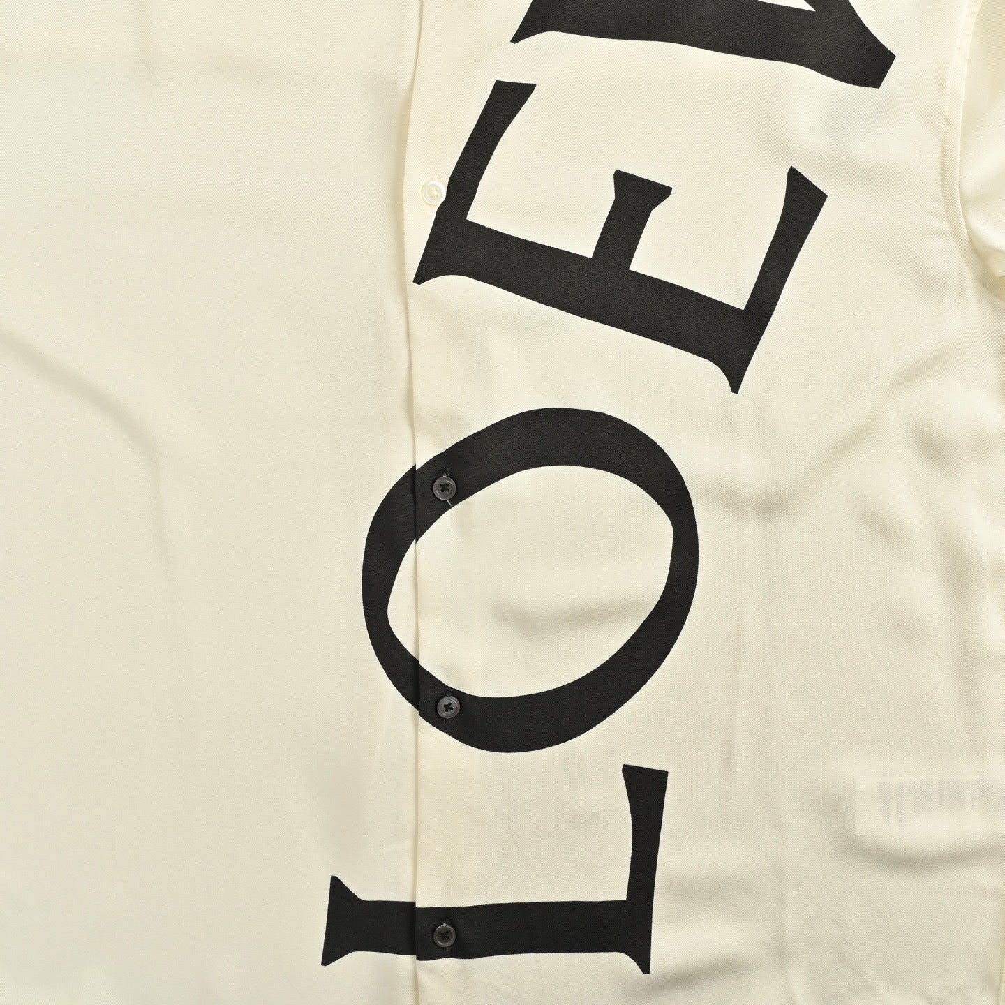 Logo Printed Silk Shirt