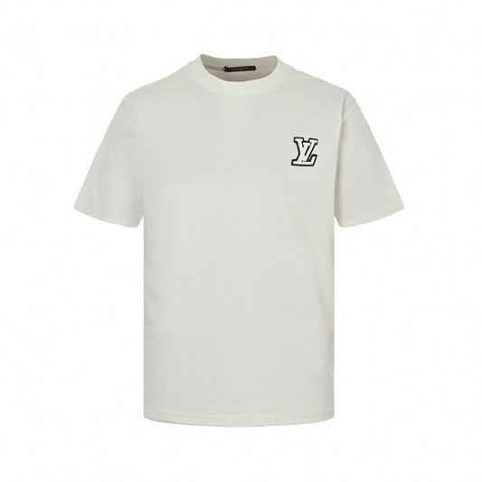 Raised LV Patch T-Shirt - White