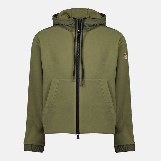 Khaki Polartec® Zip Cardigan