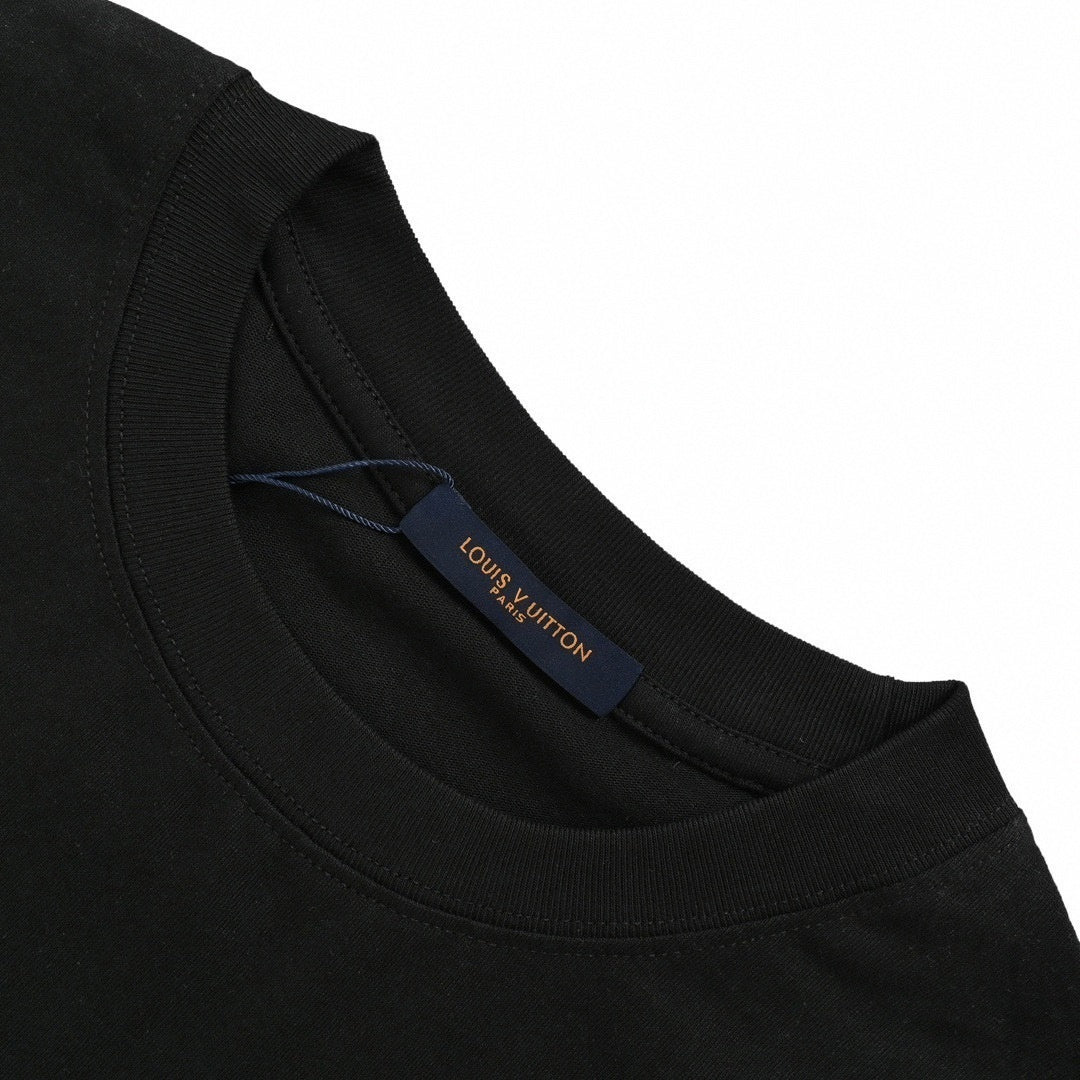 Airplane Motif LV Logo T-Shirt