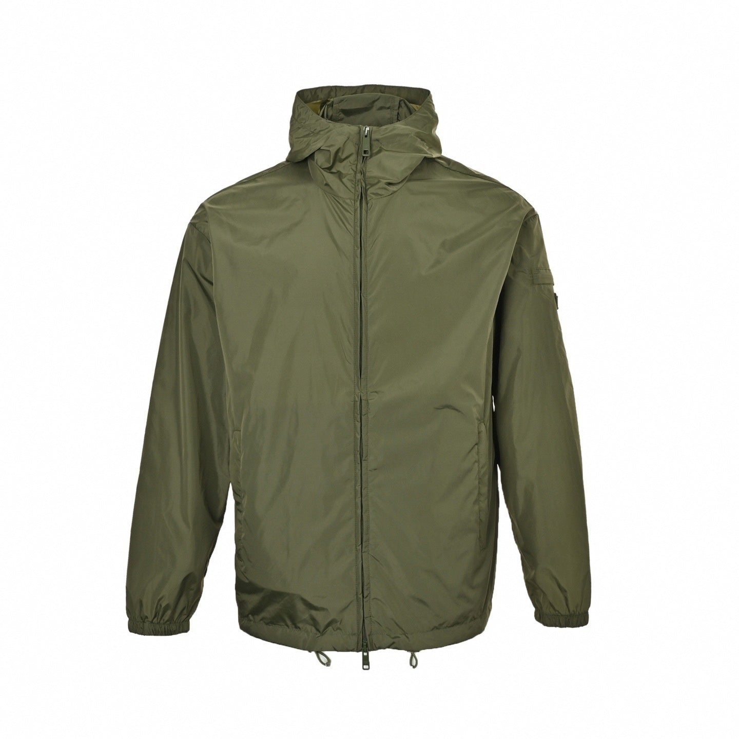 Lightweight Nylon Hooded Jacket