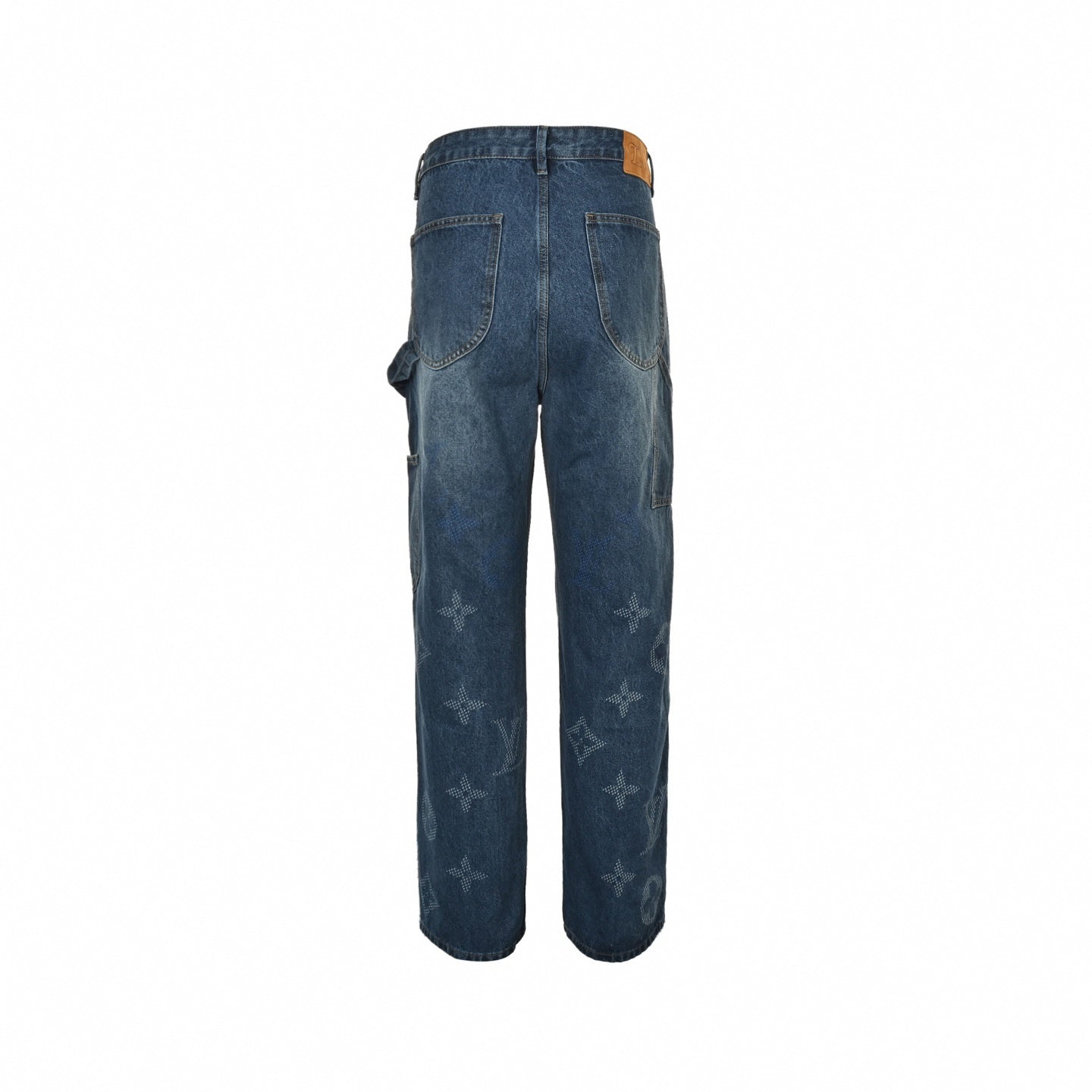 Monogram Gradient Denim Jeans | Vintage Blue