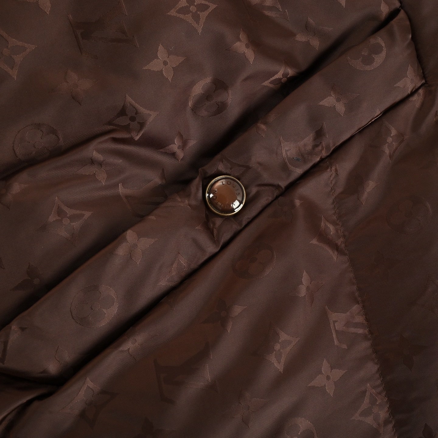 Monogram Jacquard Ski Puffer - Bronze