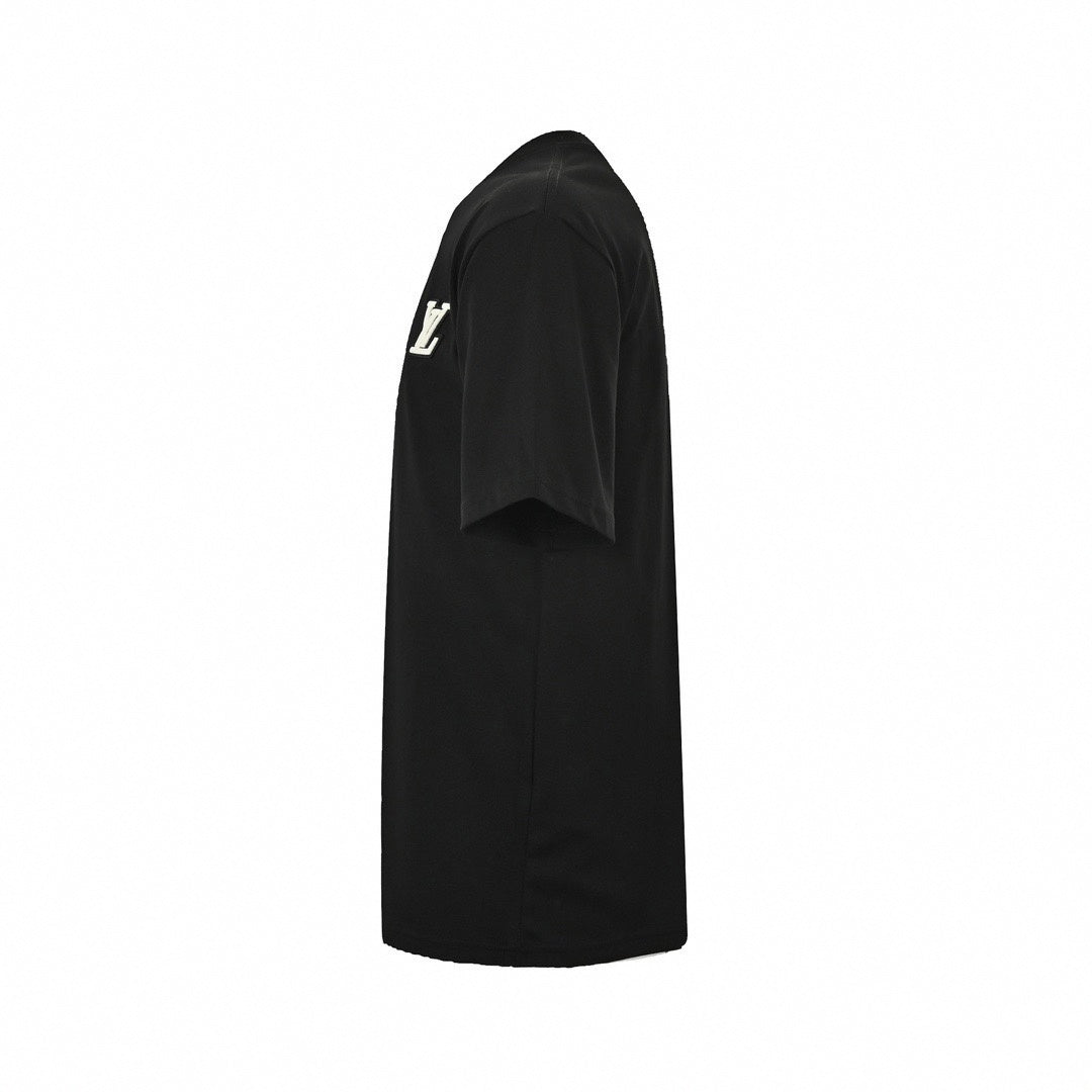 Raised LV Patch T-Shirt - Black