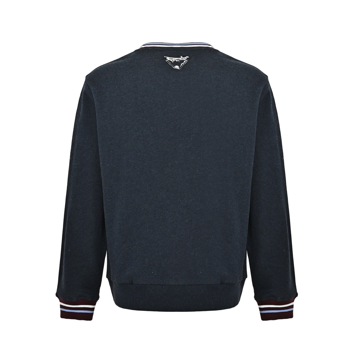 Heritage Crest Striped-Trim Sweatshirt