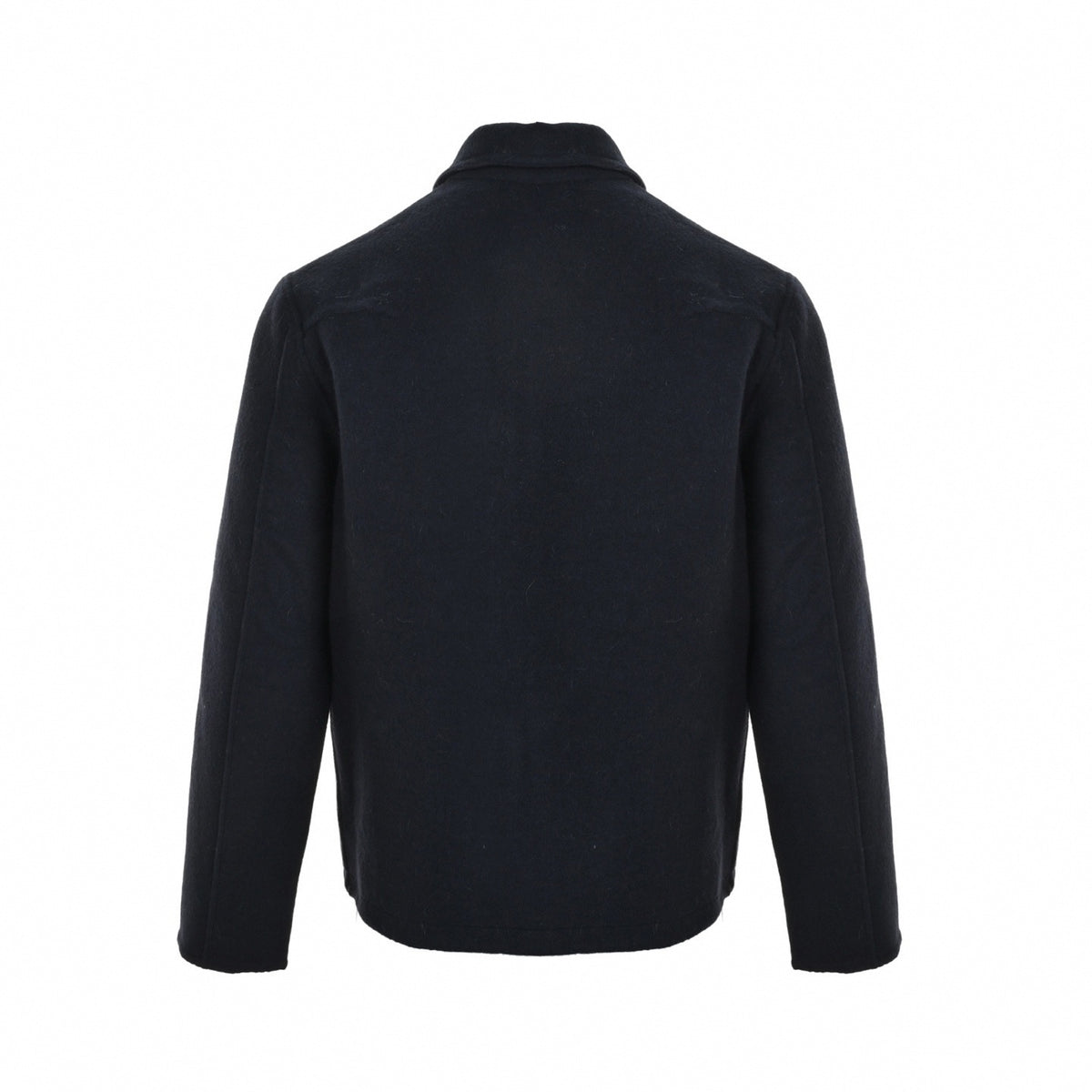 Reversible Monogram Jacquard Wool Blouson Jacket in Navy & Burgundy