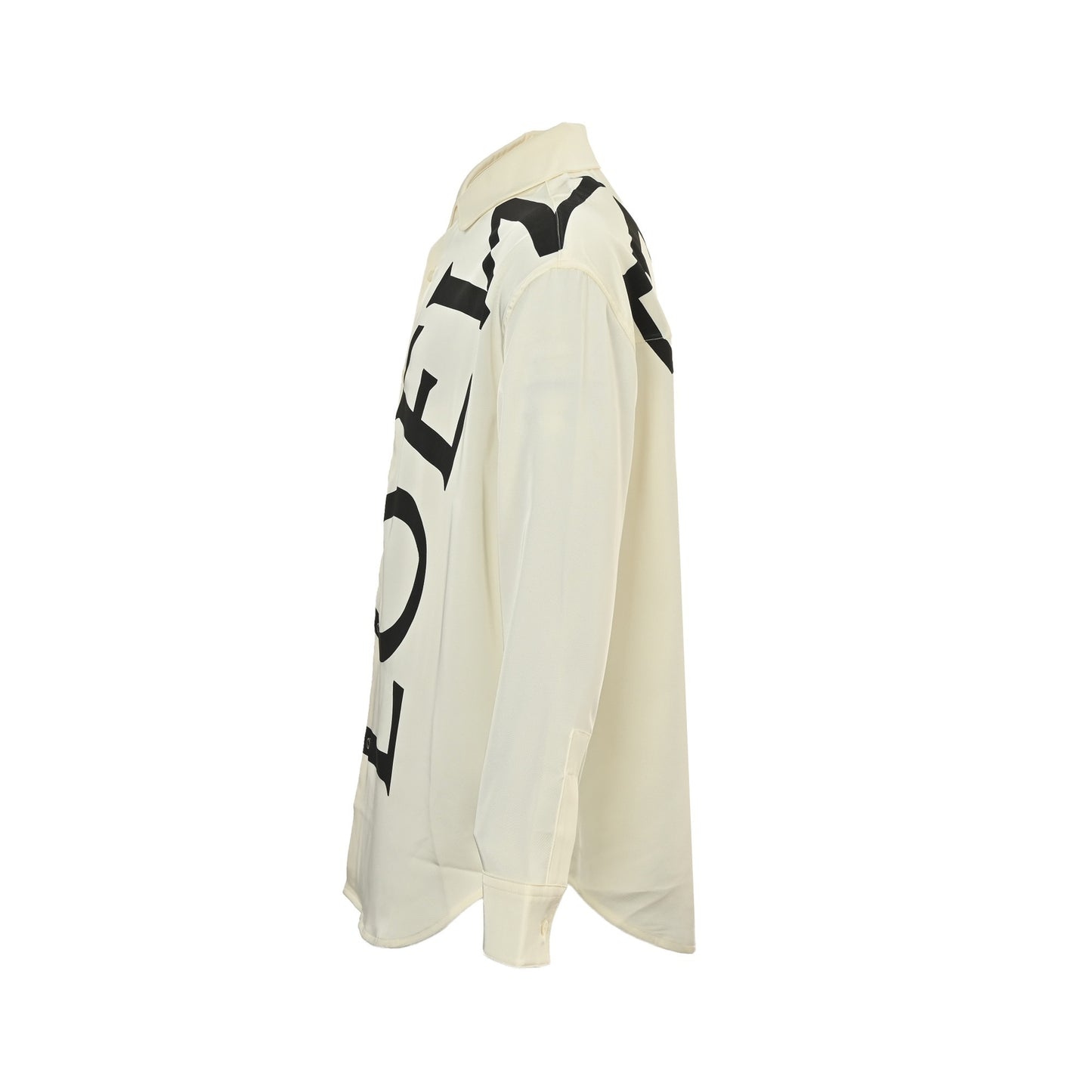 Logo Printed Silk Shirt