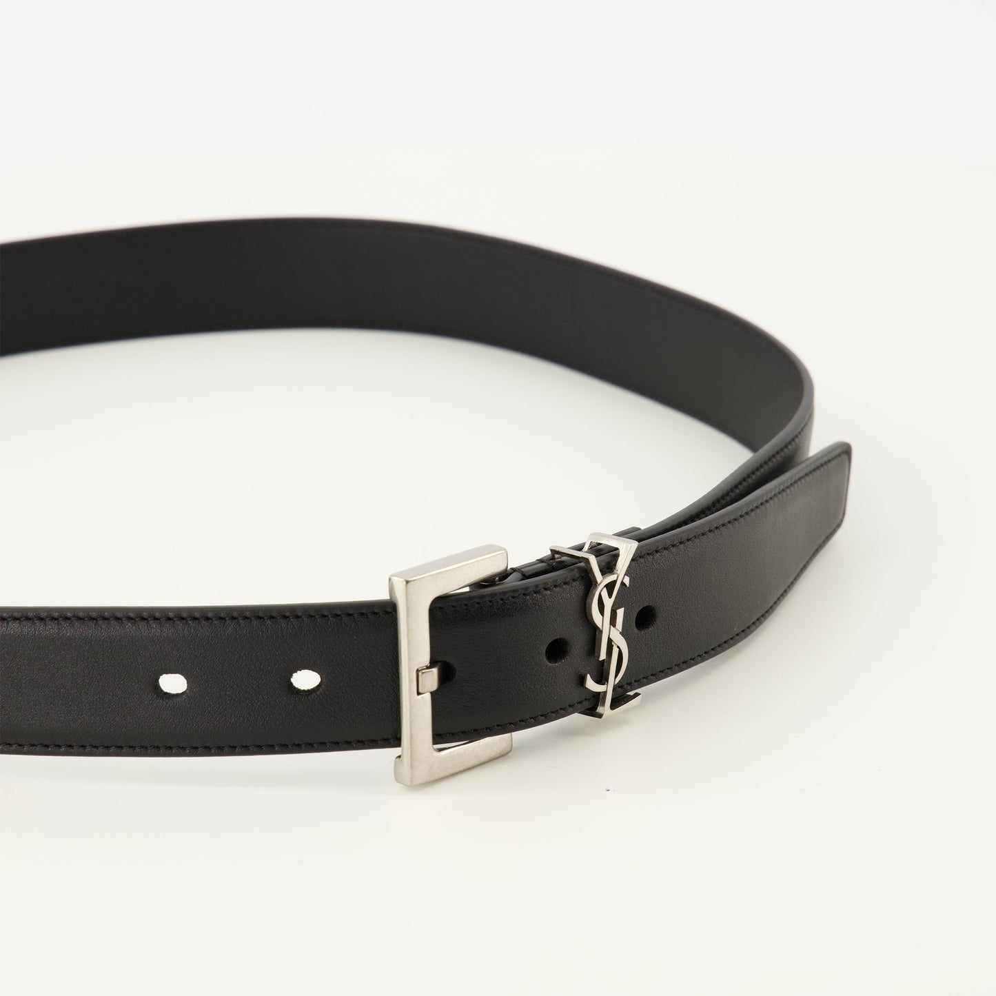 Cassandre Black Leather Belt
