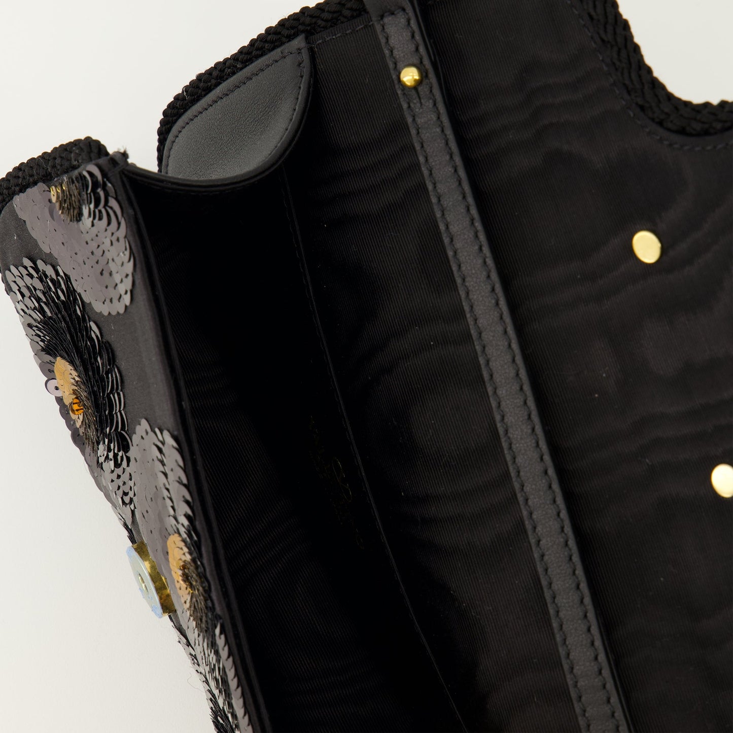 Small Locò Black Sequin Bag