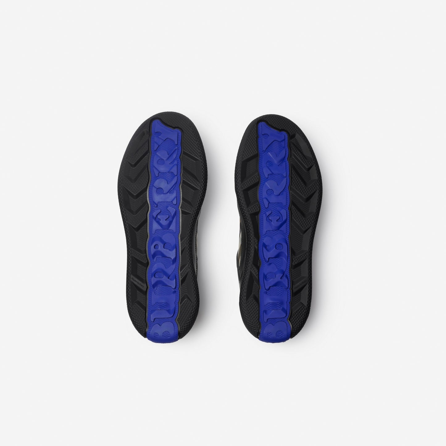 Check Panel Leather Low-Top Sneakers