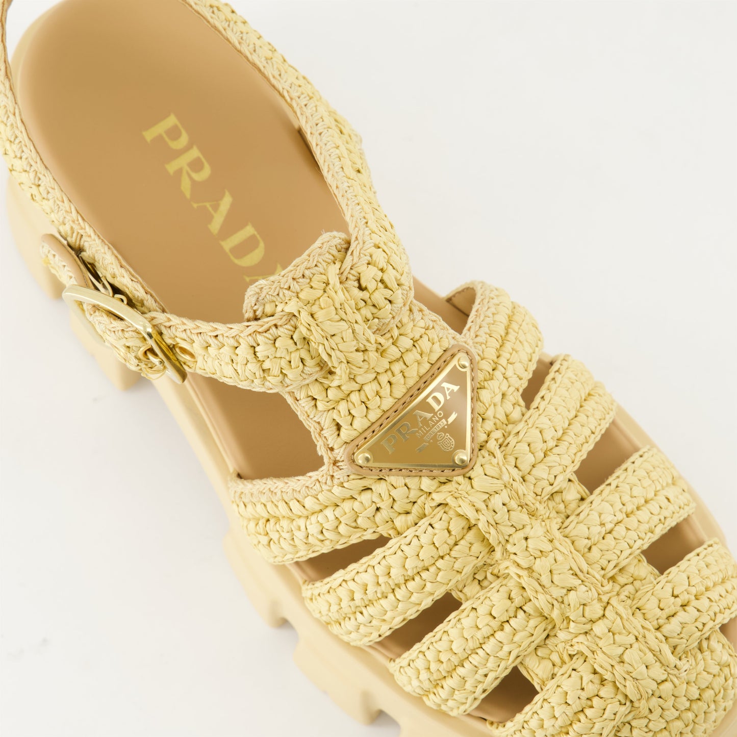 Monolith Raffia Sandals