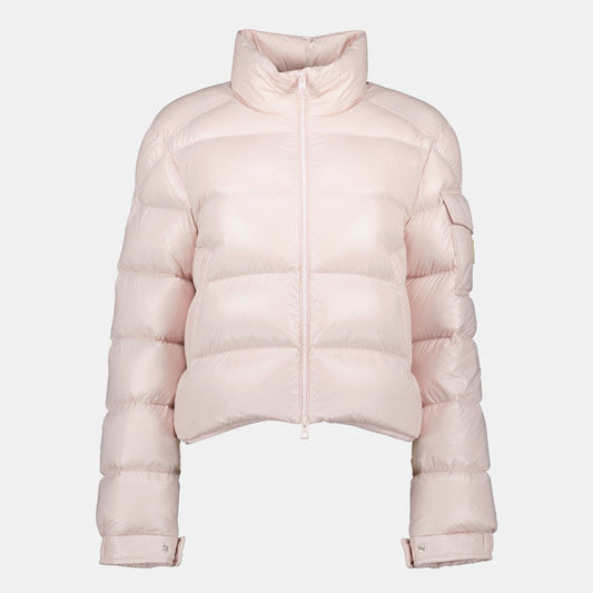 Cropped Puffer Jacket - Light Pink