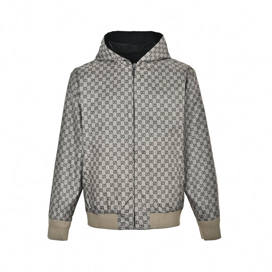 GG Canvas to Black Reversible Hoodie