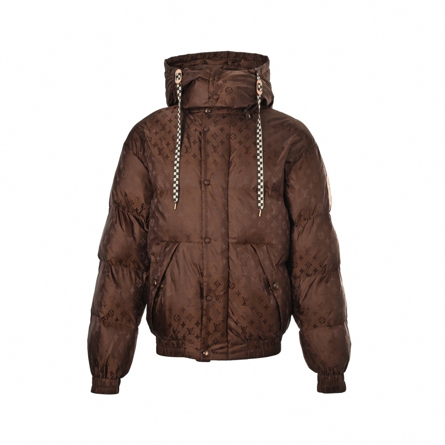 Monogram Jacquard Ski Puffer - Bronze