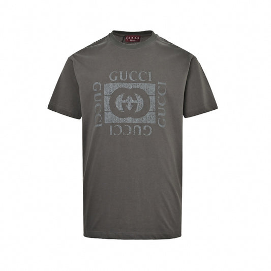 Vintage Interlocking G Logo T-Shirt | Washed Charcoal