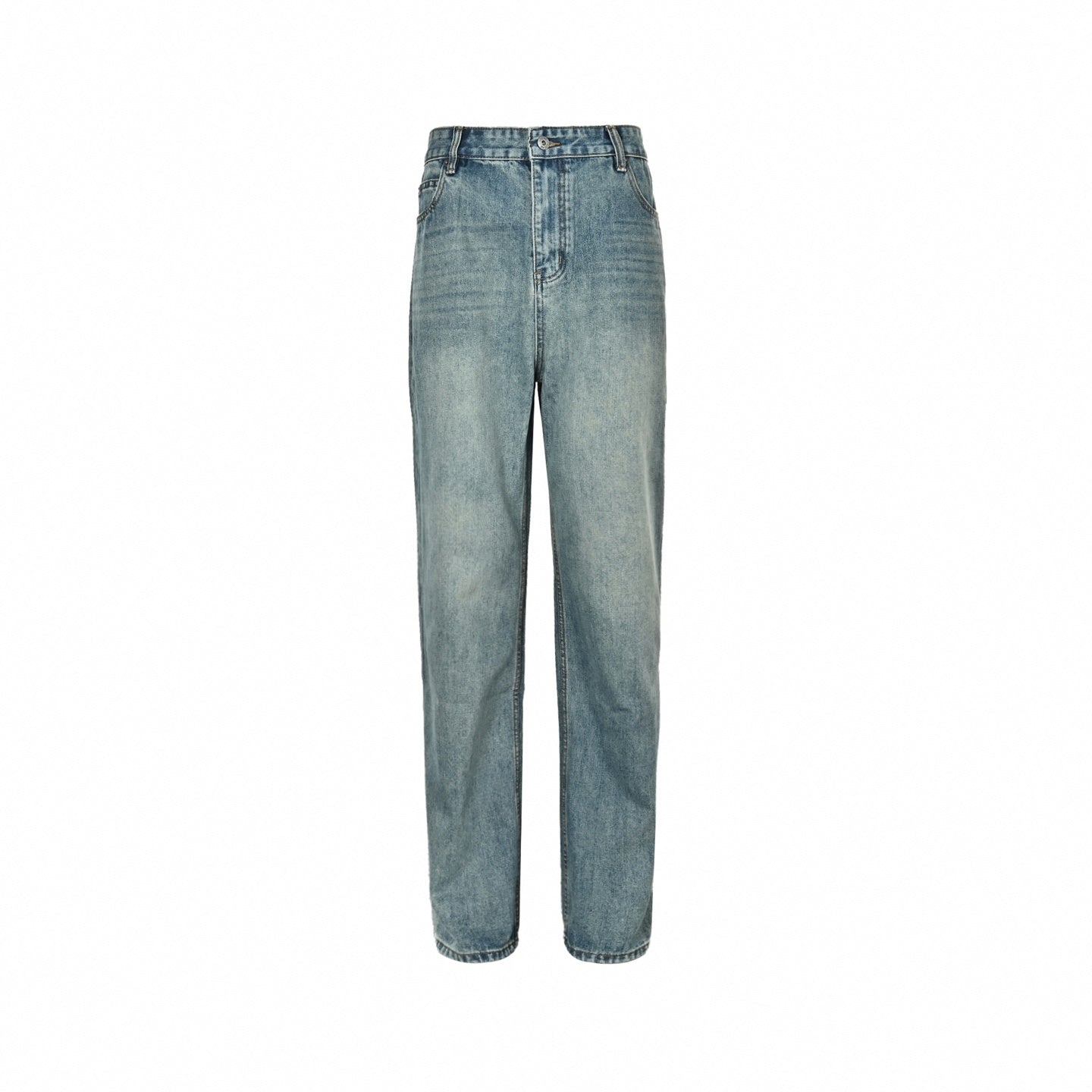 Anagram Embroidered Jeans - Light Vintage Blue