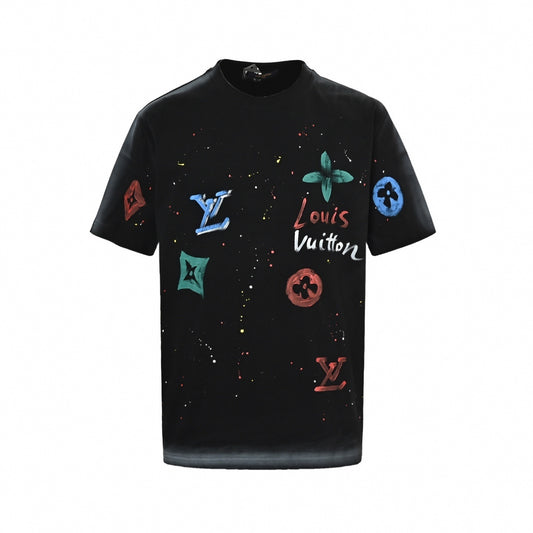 Spray Monogram Cotton T-Shirt