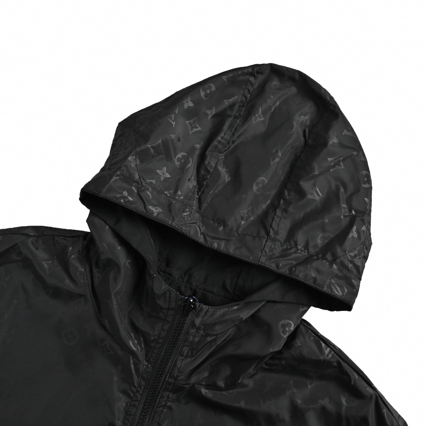 Reversible Shadow Monogram Windbreaker Black
