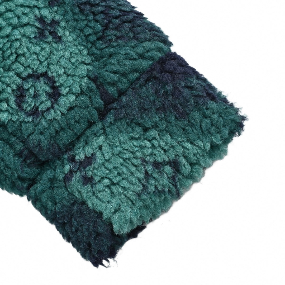 Monogram Camo Jacquard Fleece Blouson in Navy & Forest Green