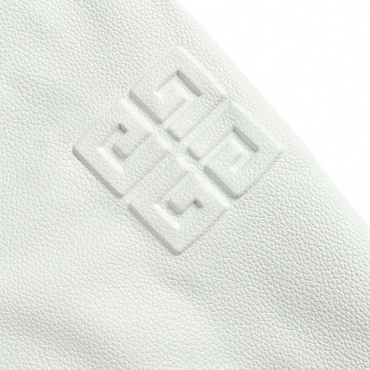 Logo Leather-Sleeved Varsity Jacket in Black & White