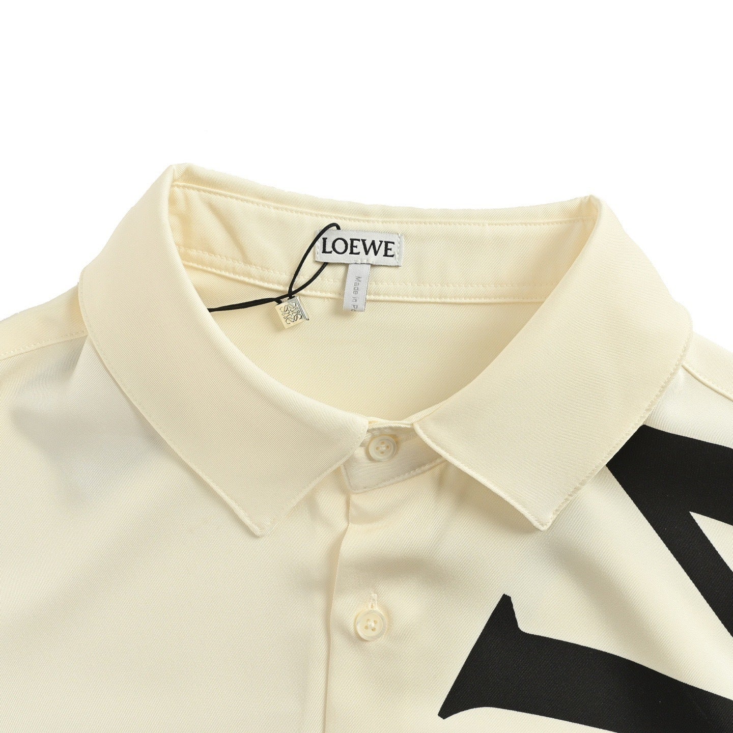 Logo Printed Silk Shirt