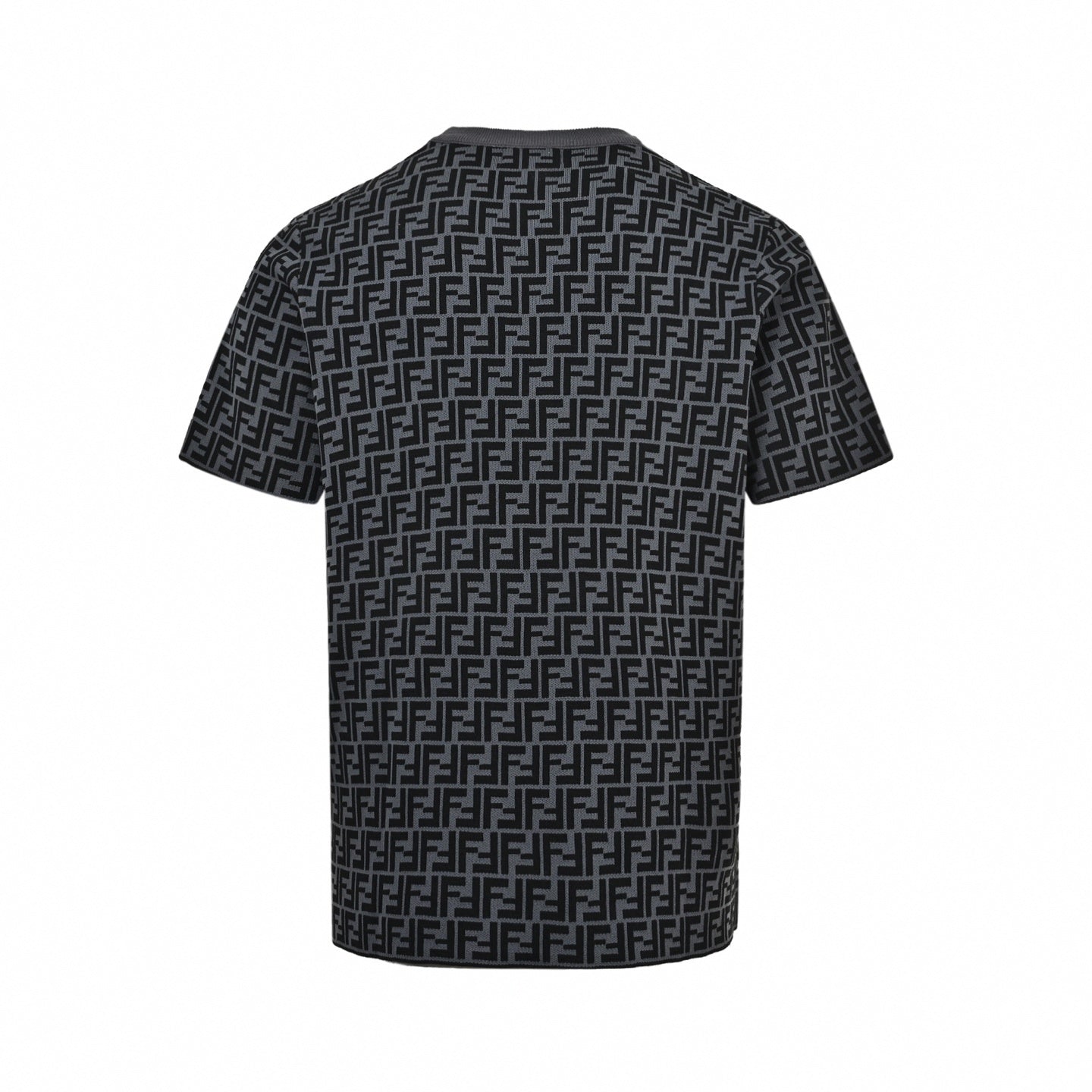 FF Monogram Knit T-Shirt - Black/Grey