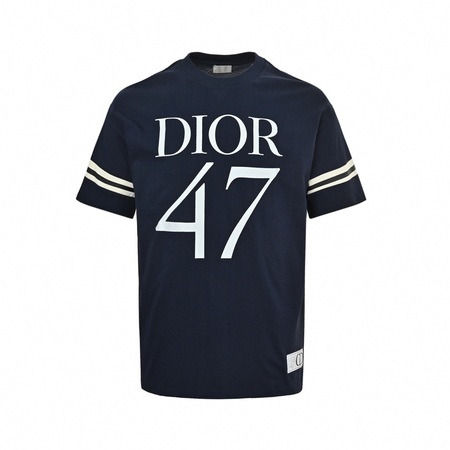 47 Varsity Stripe T-Shirt - Navy Blue