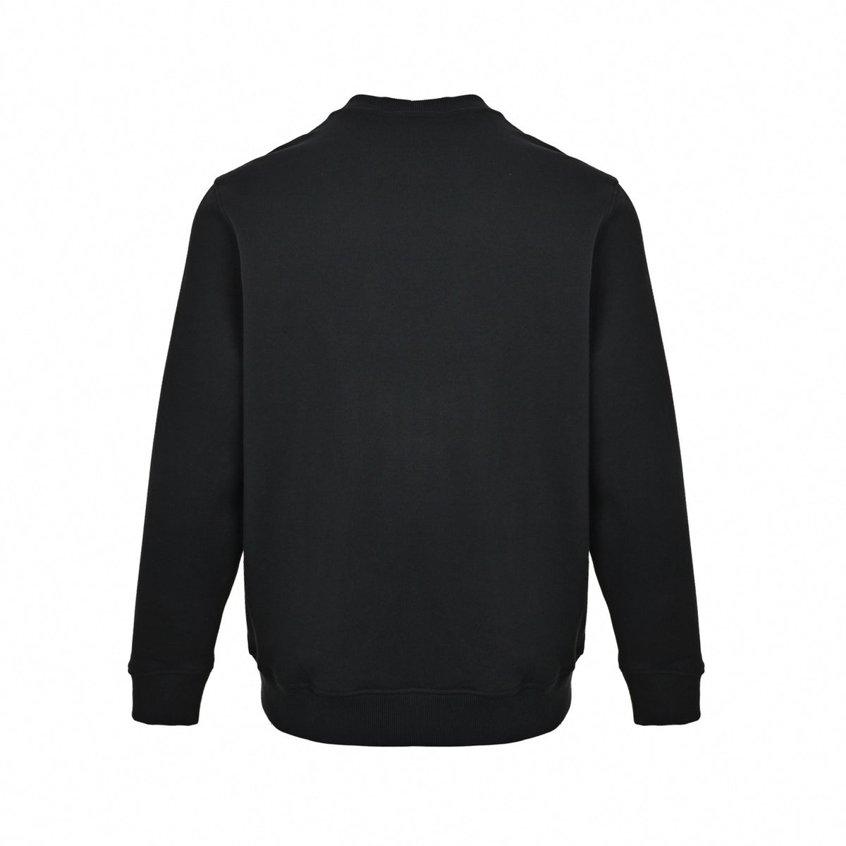 Interlocking G & GG Canvas Logo Appliqué Crewneck Sweatshirt in Black