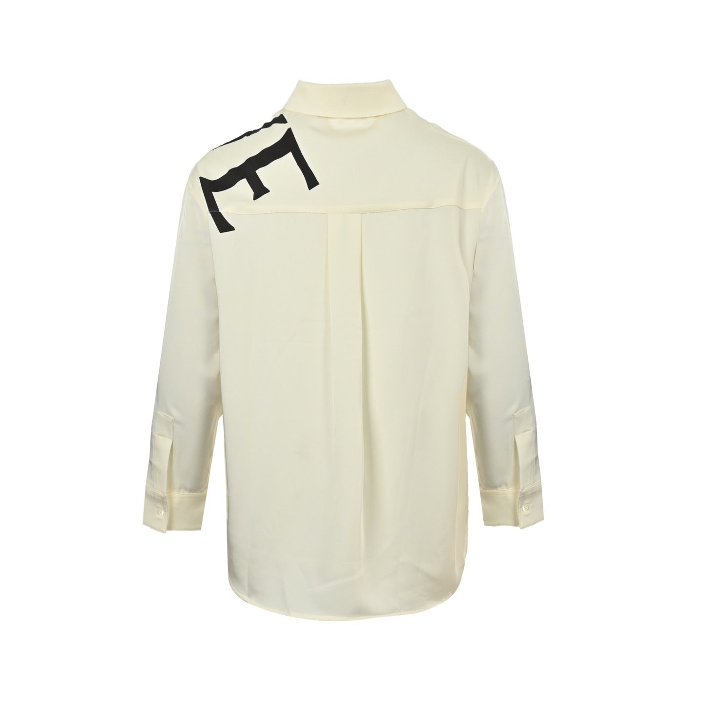 Logo Printed Silk Shirt