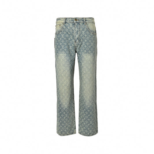 Monogram Jacquard Denim Jeans