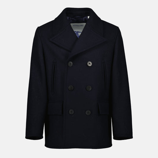 Blue Wool Peacoat