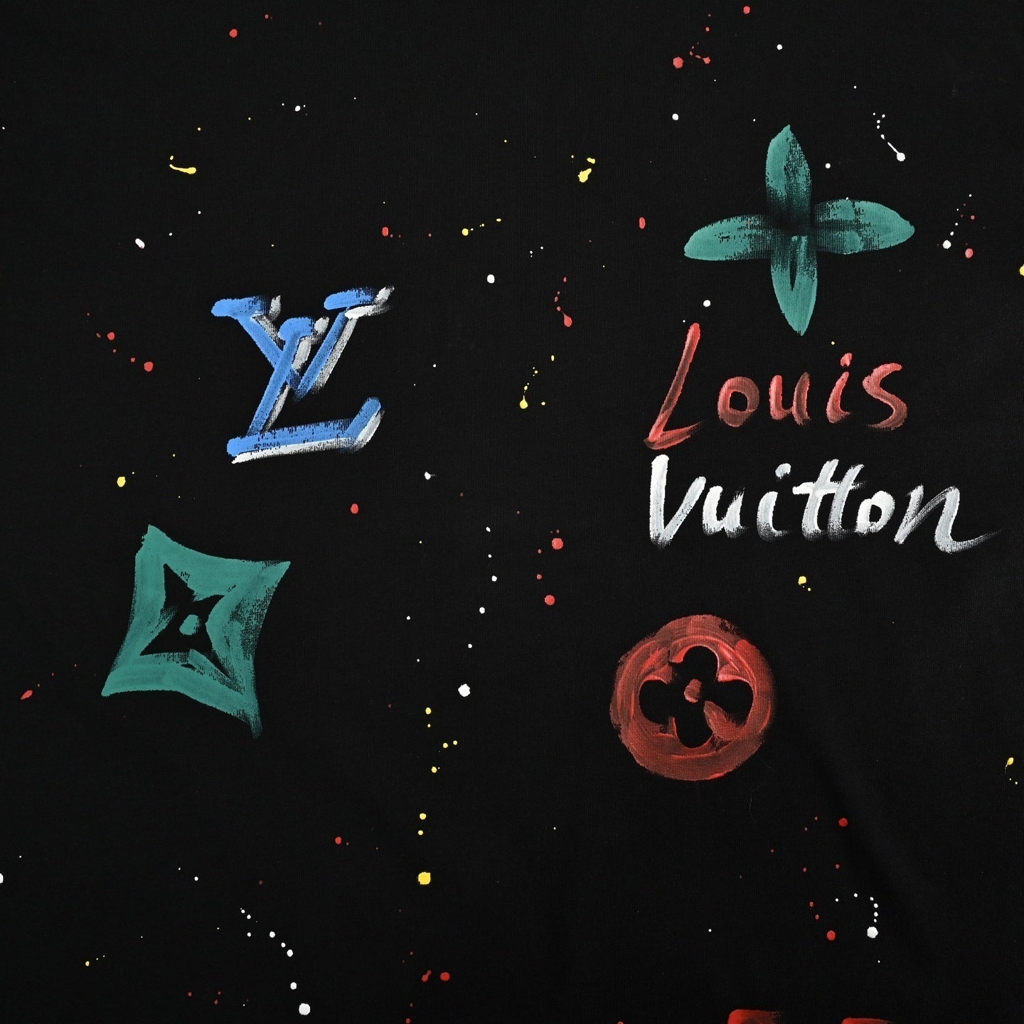 Spray Monogram Cotton T-Shirt