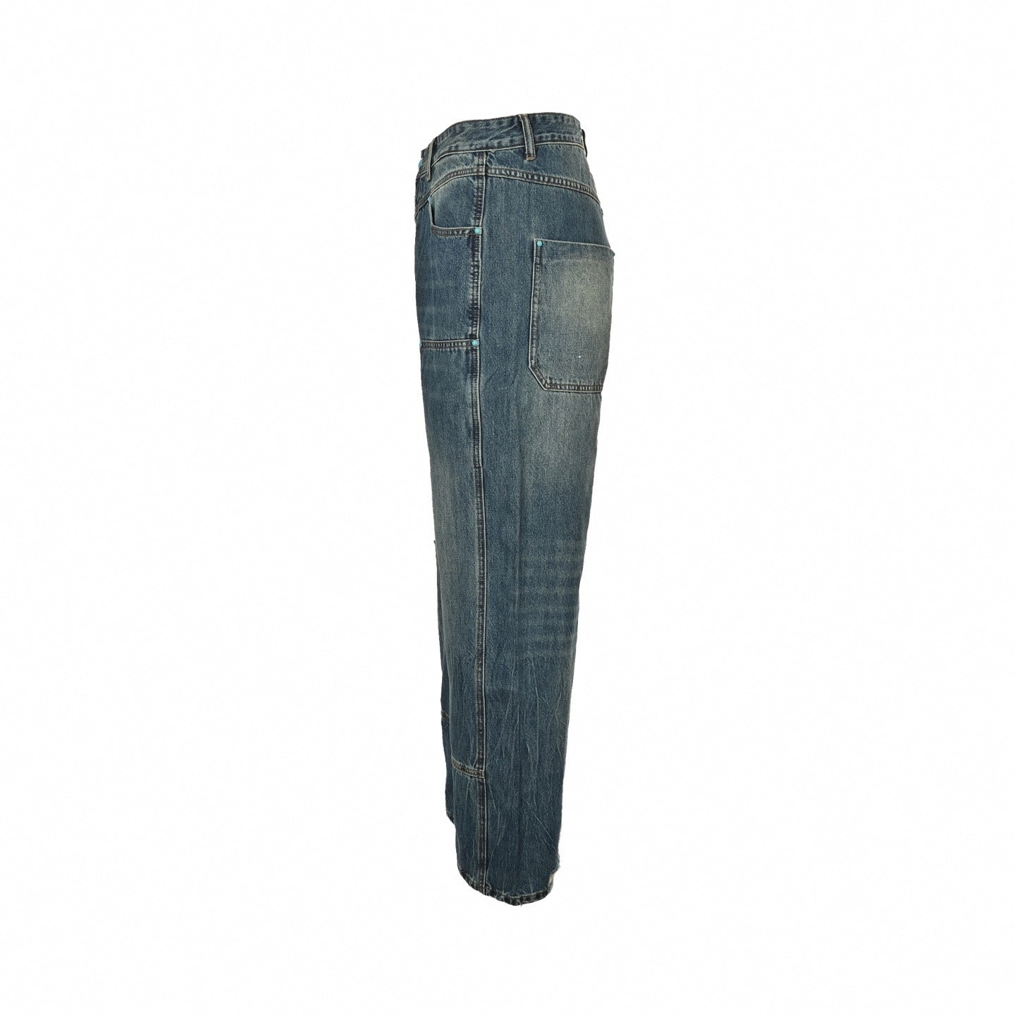 Relaxed Distressed Carpenter Jeans