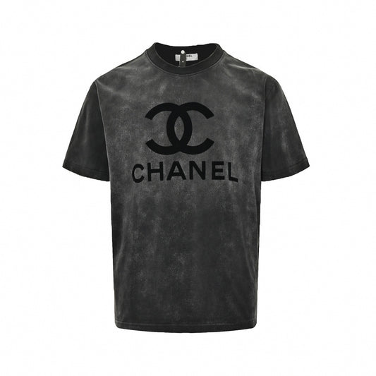 Vintage Wash CC Logo Tee | Washed Black
