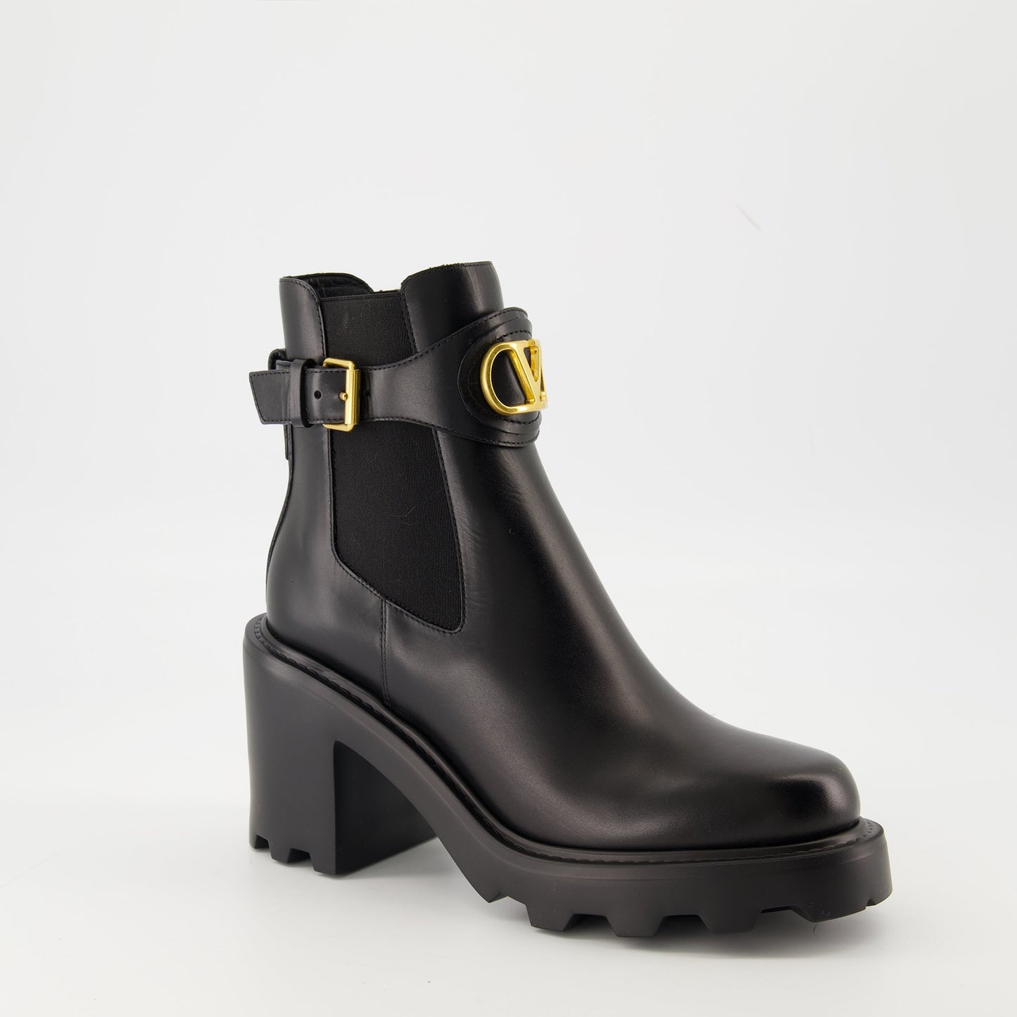 Beatle Heeled Ankle Boots
