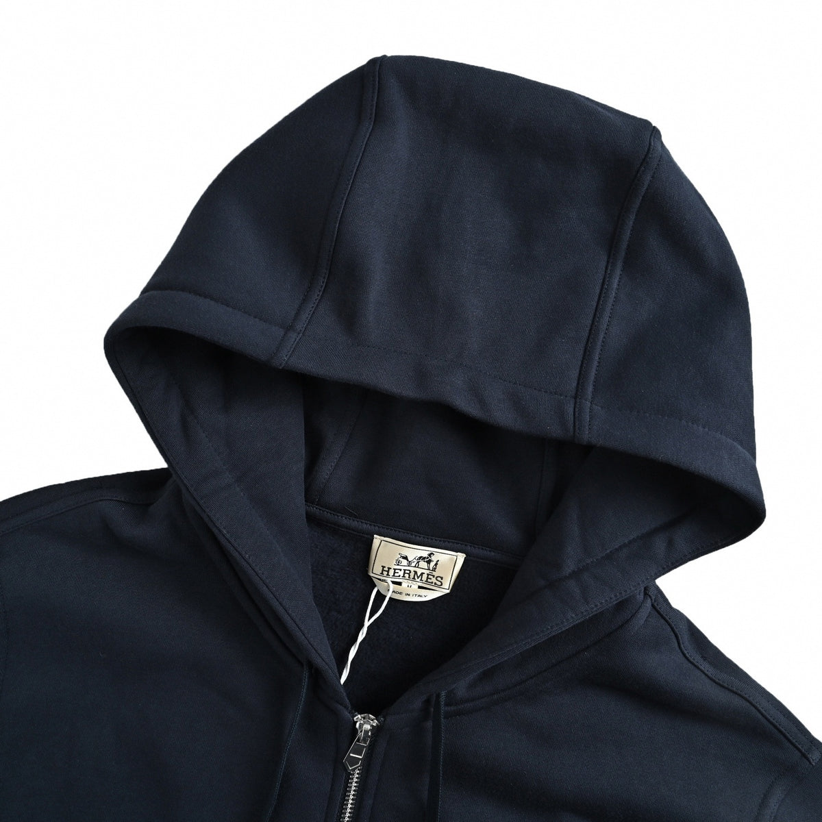 Printed Graphic Patch Full-Zip Hoodie