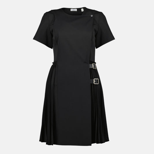 Black Wool Kilt Dress