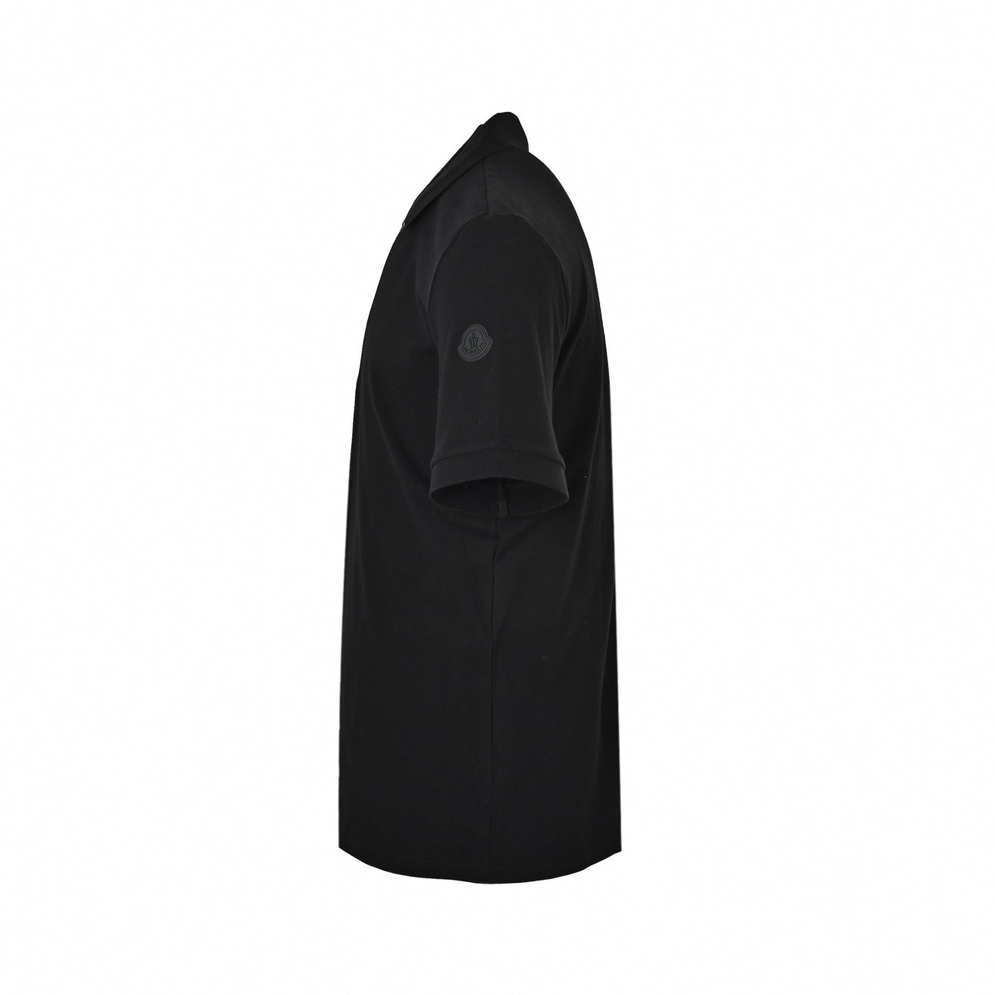 Zip-Neck Polo Shirt - Black