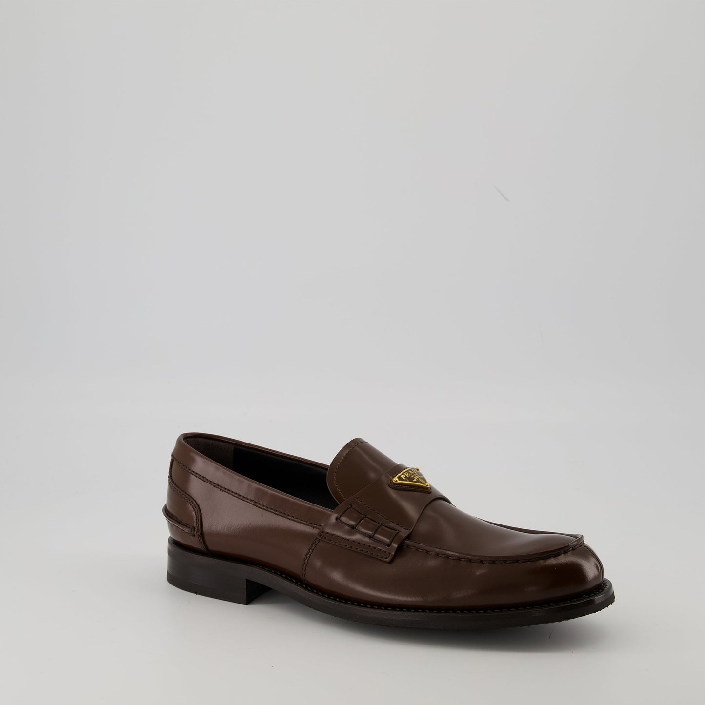Brushed Leather Loafers