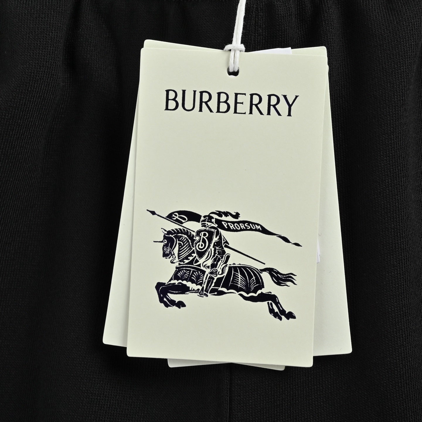 Check Equestrian Knight Embroidered Cotton Tracksuit | Black