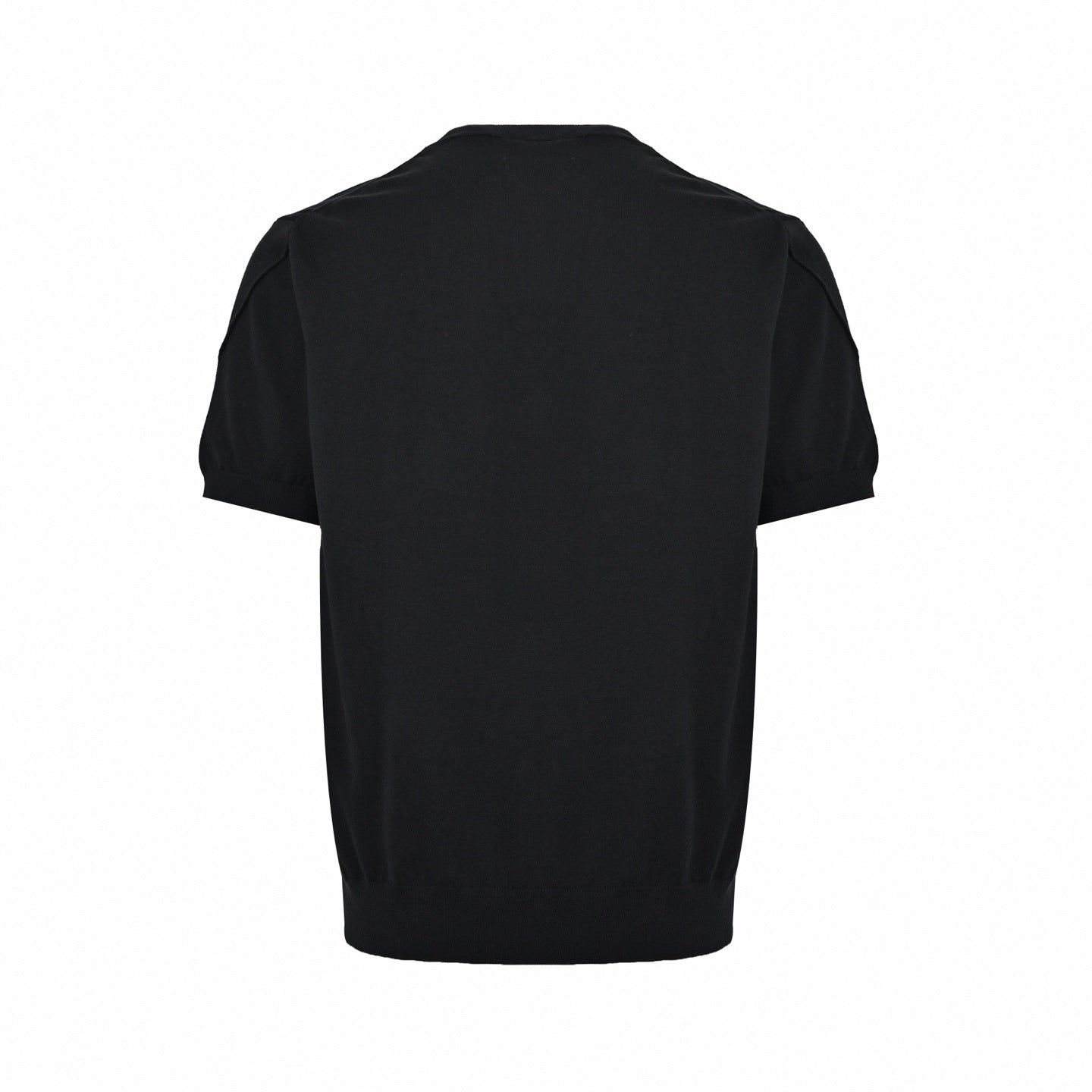 Black-on-Black Grosgrain Patch T-Shirt - Black