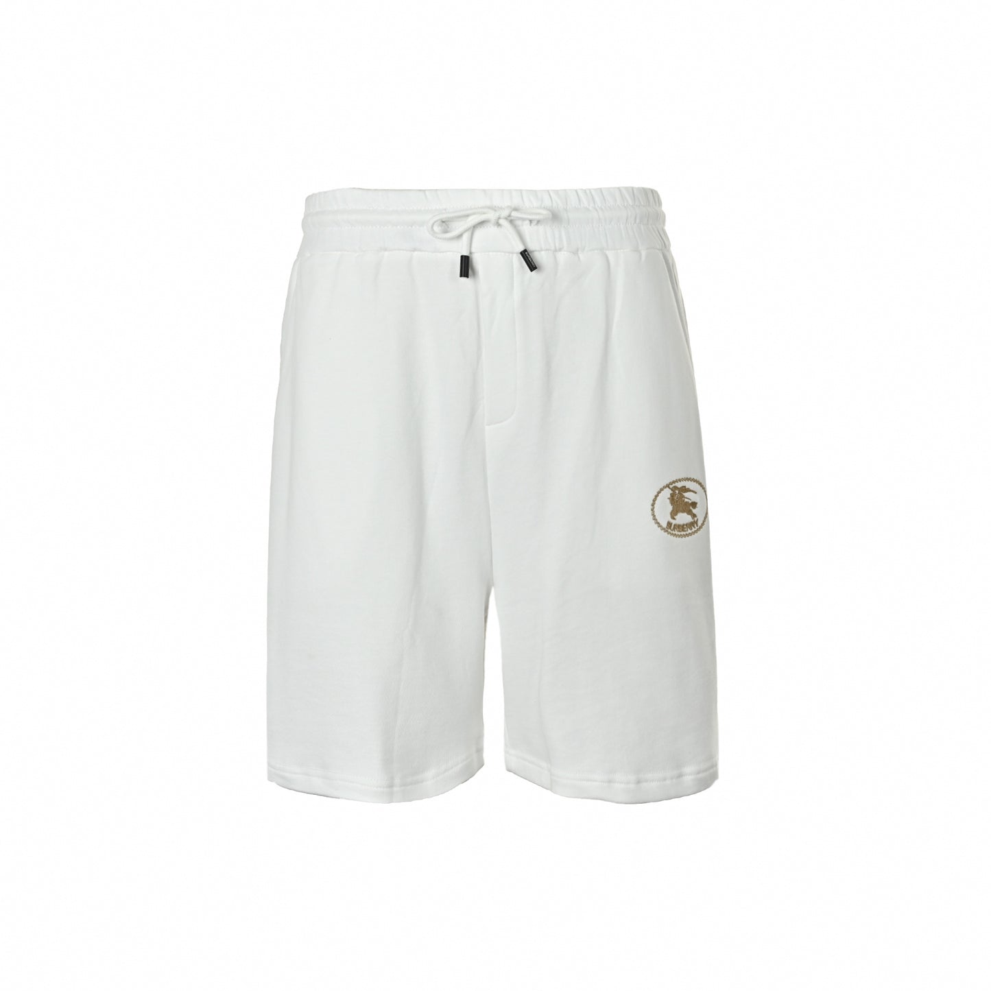 Embroidered Equestrian Knight Shorts | White