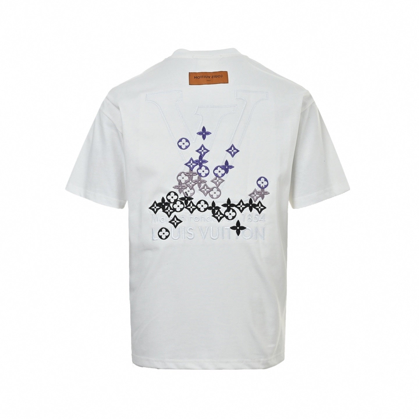 Gradient Embroidered Monogram T-Shirt | White