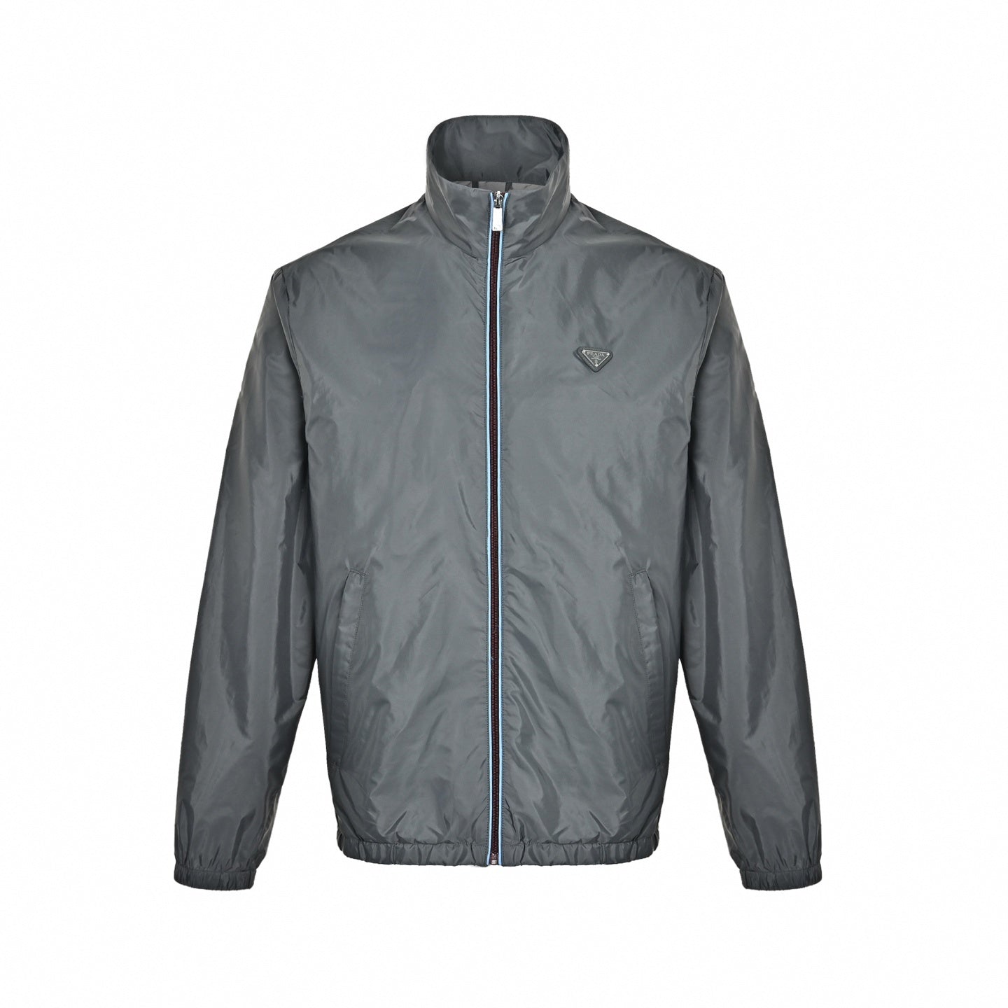 Triangle Logo Nylon Jacket - Grey