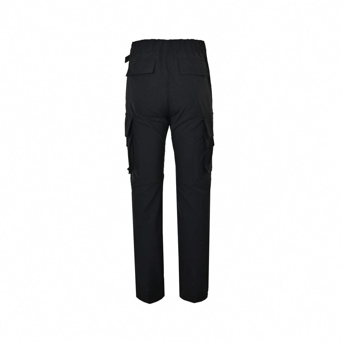 4G Buckle Thigh-Zip Cargo Pants in Black