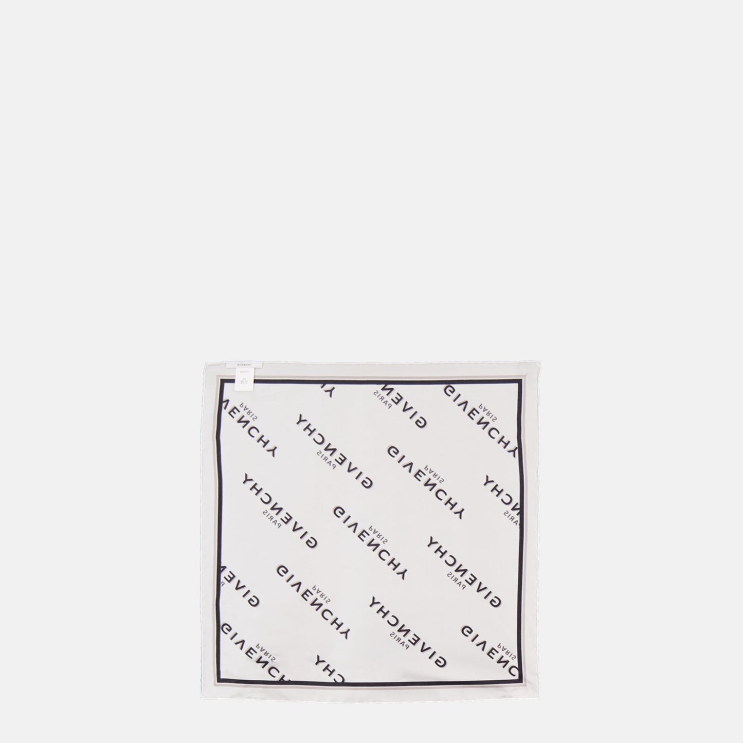 Mini silk square Shadow white