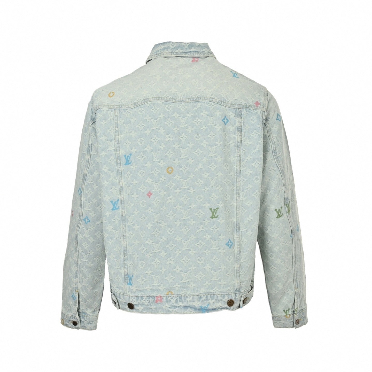 Pastel Monogram Denim Jacket | Light Blue
